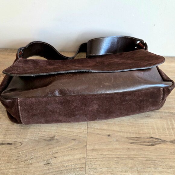 Arcadia genuine leather and suede bag made in Italy. - Picture 4 of 14